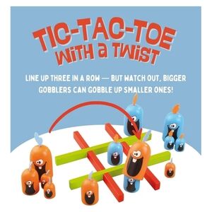 Gobblet Gobblers Game by Blue Orange Wooden Tic Tac Toe